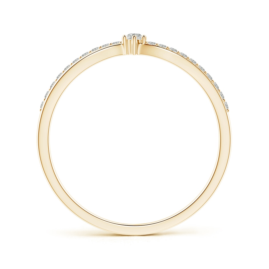 2mm KI3 Prong Set Round Diamond Split Shank Promise Ring in Yellow Gold side 199