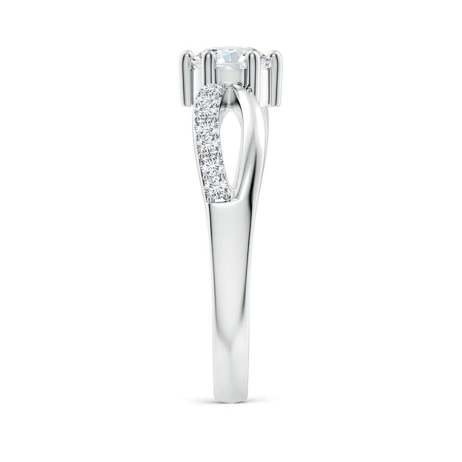 5.1mm GVS2 Prong Set Round Diamond Split Shank Promise Ring in White Gold side 299
