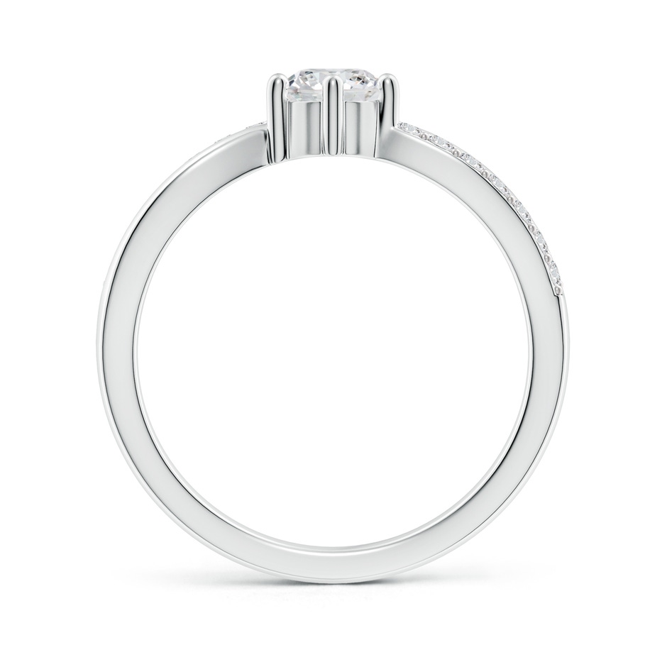 5.1mm HSI2 Prong Set Round Diamond Split Shank Promise Ring in White Gold side 199