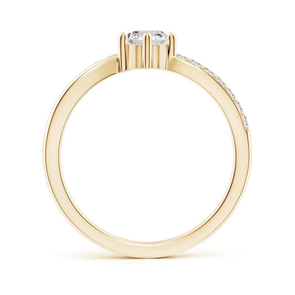 5.1mm IJI1I2 Prong Set Round Diamond Split Shank Promise Ring in Yellow Gold side 199