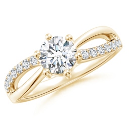 Solitaire Yellow Gold Diamond Rings
