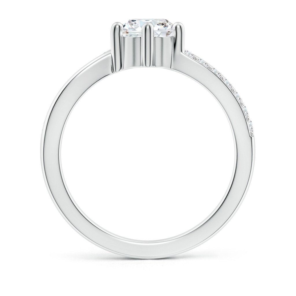 6.4mm GVS2 Prong Set Round Diamond Split Shank Promise Ring in White Gold Side 199