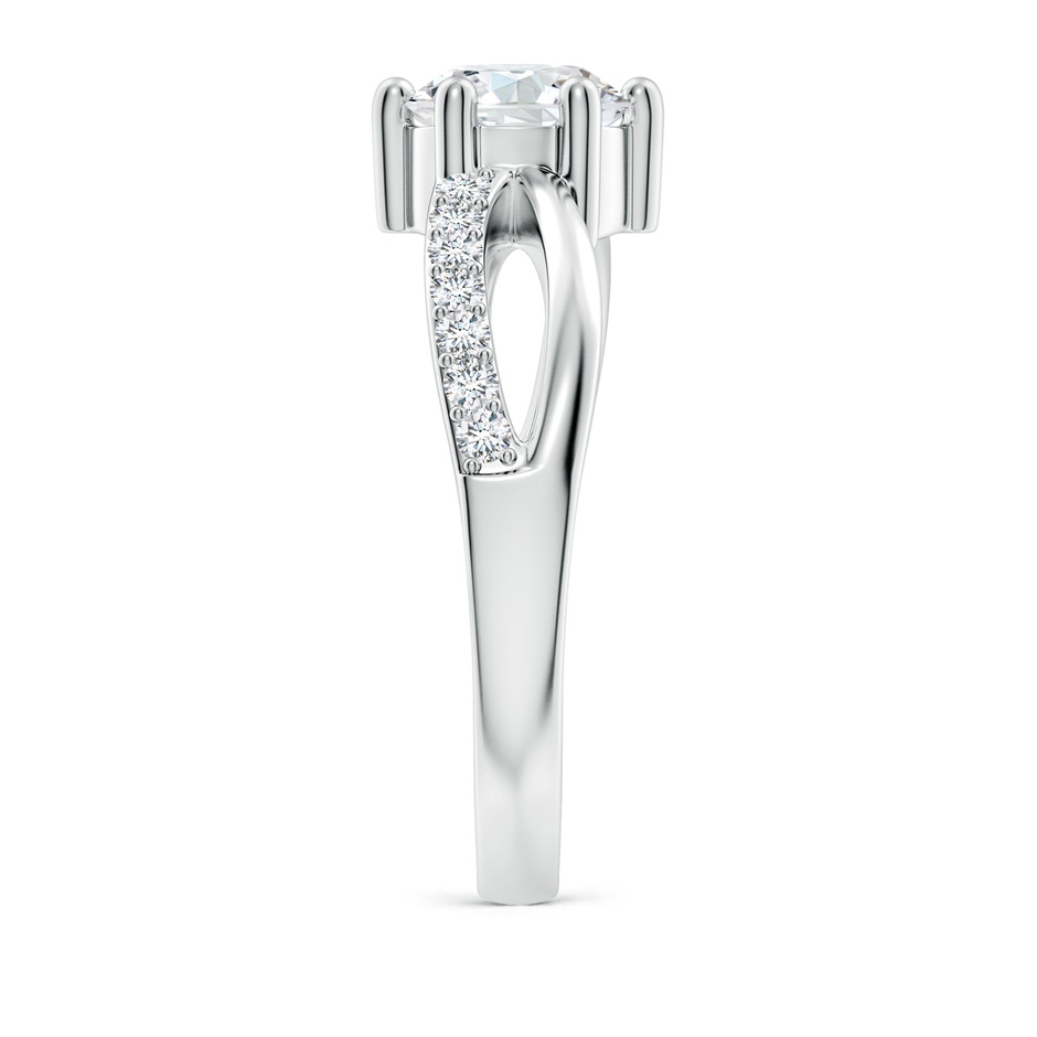6.4mm GVS2 Prong Set Round Diamond Split Shank Promise Ring in White Gold side 299