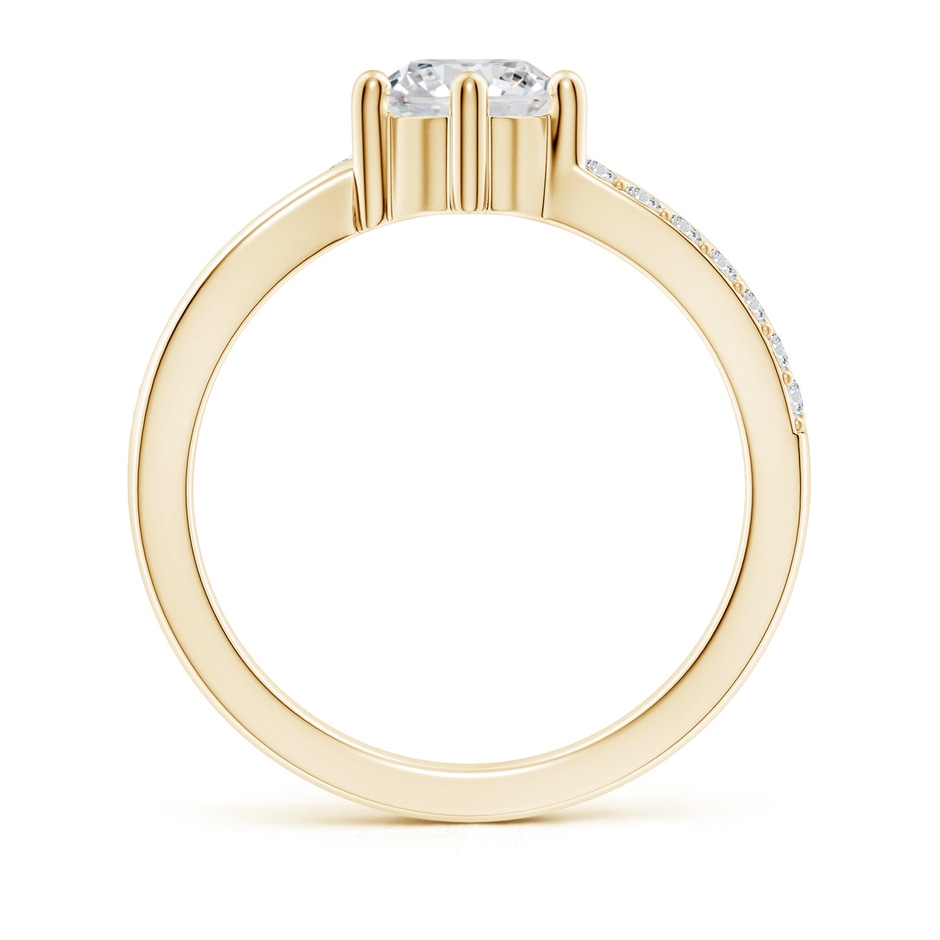 6.4mm HSI2 Prong Set Round Diamond Split Shank Promise Ring in 18K Yellow Gold side 199