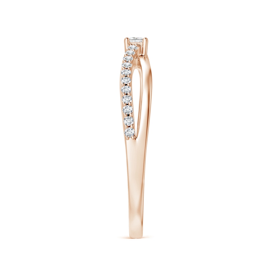 2mm GVS2 Prong Set Princess-Cut Diamond Split Shank Promise Ring in 18K Rose Gold side 299