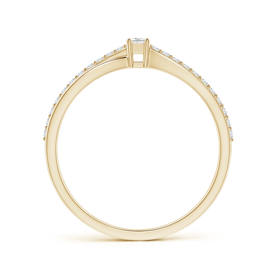 2mm GVS2 Prong Set Princess-Cut Diamond Split Shank Promise Ring in 9K Yellow Gold side 199