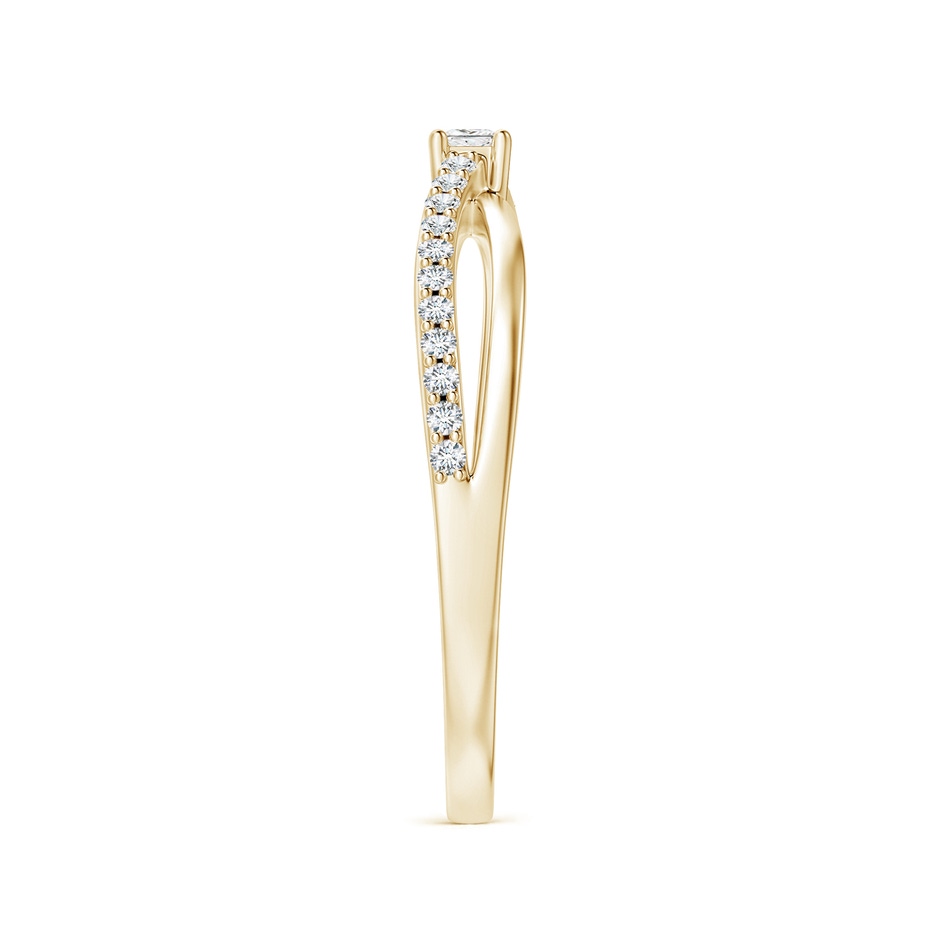 2mm GVS2 Prong Set Princess-Cut Diamond Split Shank Promise Ring in 9K Yellow Gold side 299