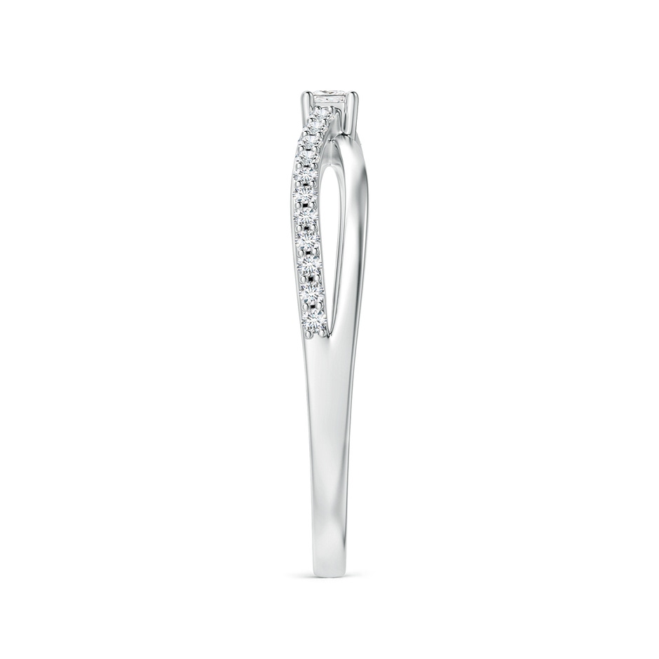 2mm GVS2 Prong Set Princess-Cut Diamond Split Shank Promise Ring in White Gold side 299