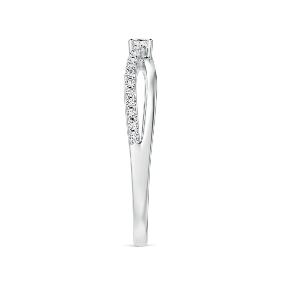 2mm HSI2 Prong Set Princess-Cut Diamond Split Shank Promise Ring in 10K White Gold side 299