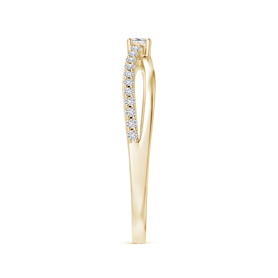 2mm HSI2 Prong Set Princess-Cut Diamond Split Shank Promise Ring in Yellow Gold side 299