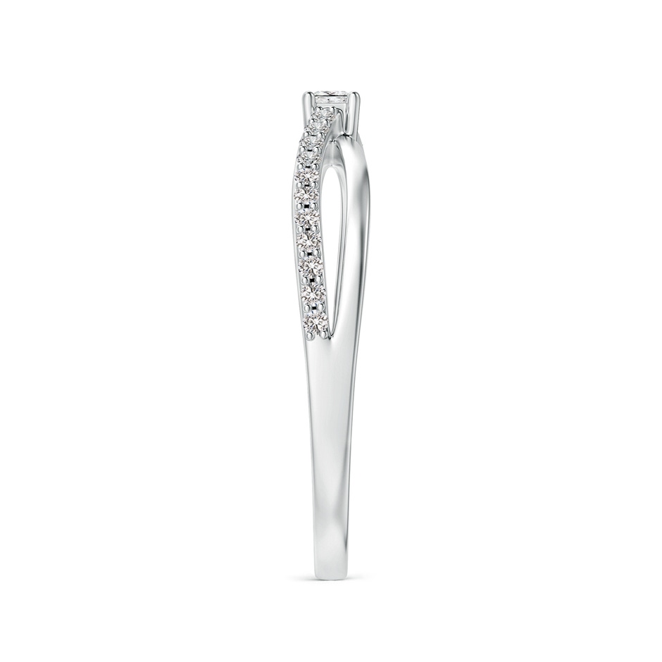 2mm IJI1I2 Prong Set Princess-Cut Diamond Split Shank Promise Ring in White Gold side 299