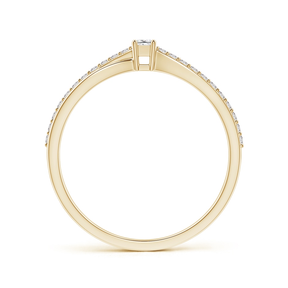 2mm IJI1I2 Prong Set Princess-Cut Diamond Split Shank Promise Ring in Yellow Gold side 199