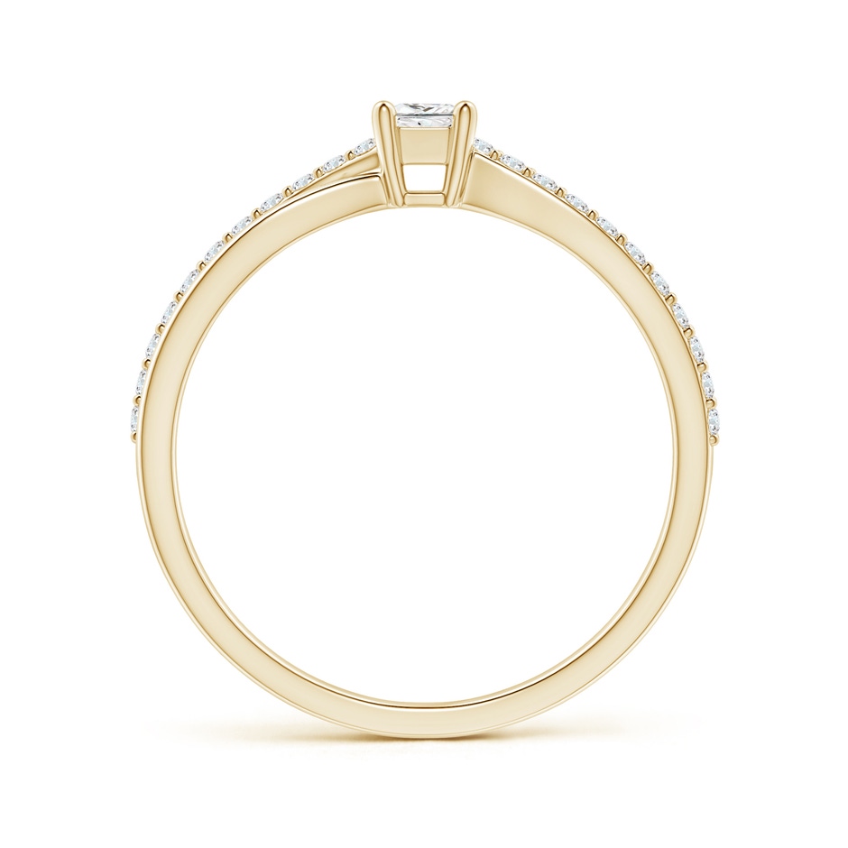 3mm GVS2 Prong Set Princess-Cut Diamond Split Shank Promise Ring in 18K Yellow Gold side 199
