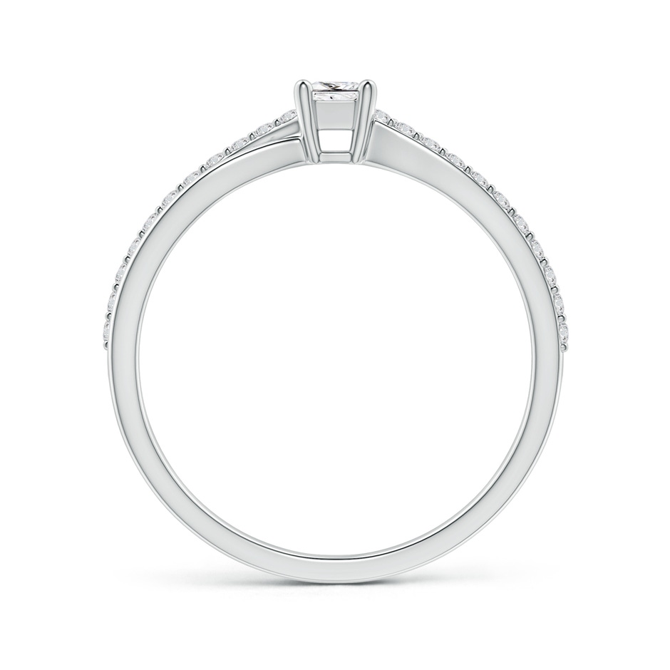 3mm HSI2 Prong Set Princess-Cut Diamond Split Shank Promise Ring in 18K White Gold side 199