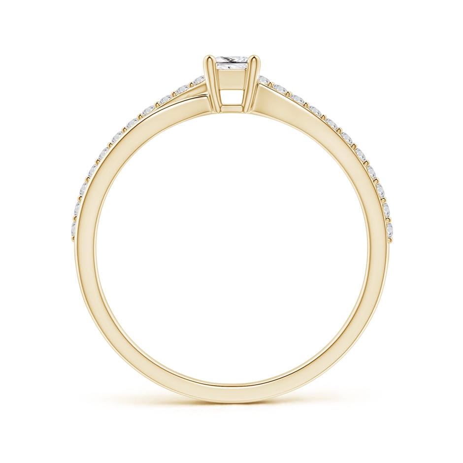 3mm HSI2 Prong Set Princess-Cut Diamond Split Shank Promise Ring in Yellow Gold side 199