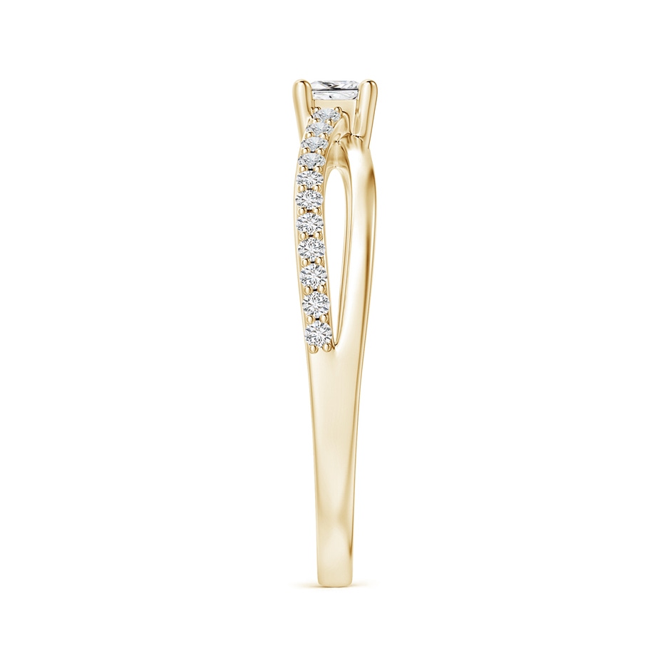 3mm HSI2 Prong Set Princess-Cut Diamond Split Shank Promise Ring in Yellow Gold side 299