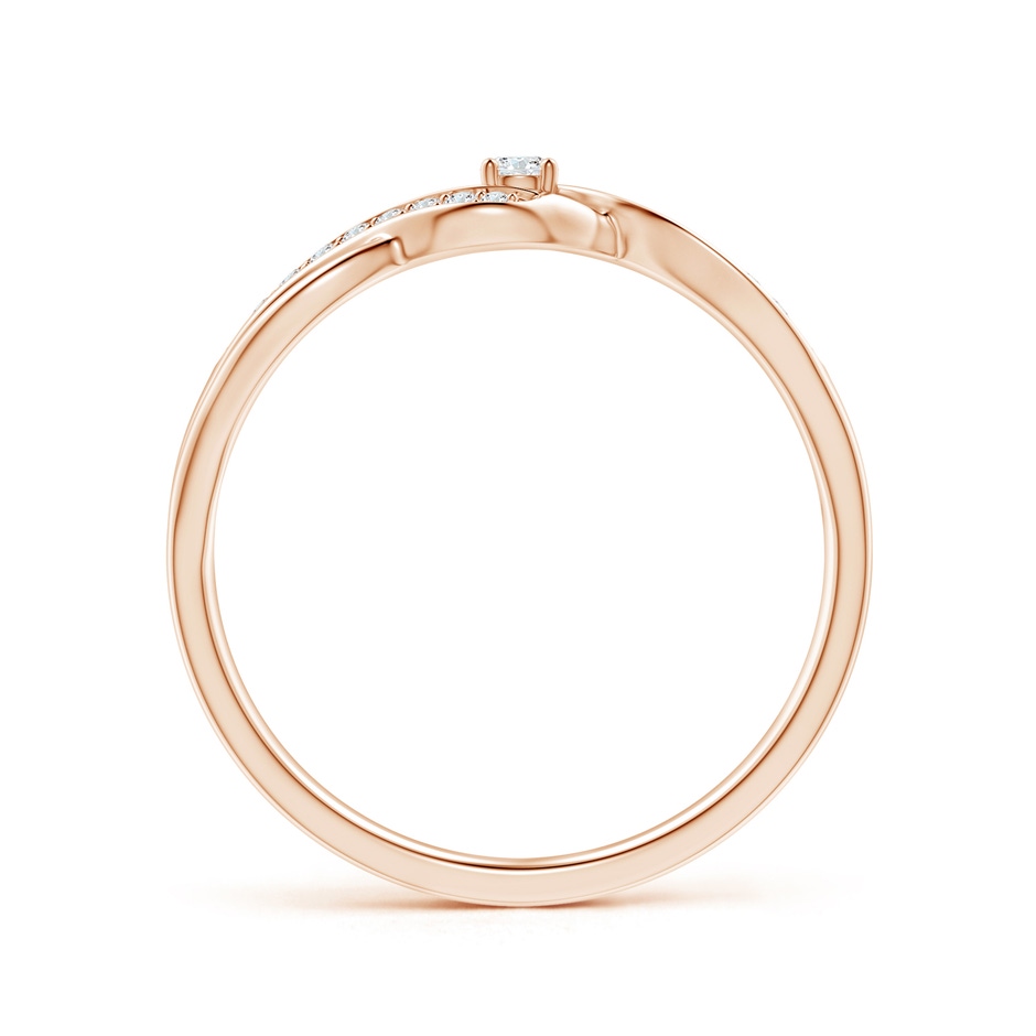 2.2mm GVS2 Solitaire Round Diamond Infinity Promise Ring in Rose Gold side 199