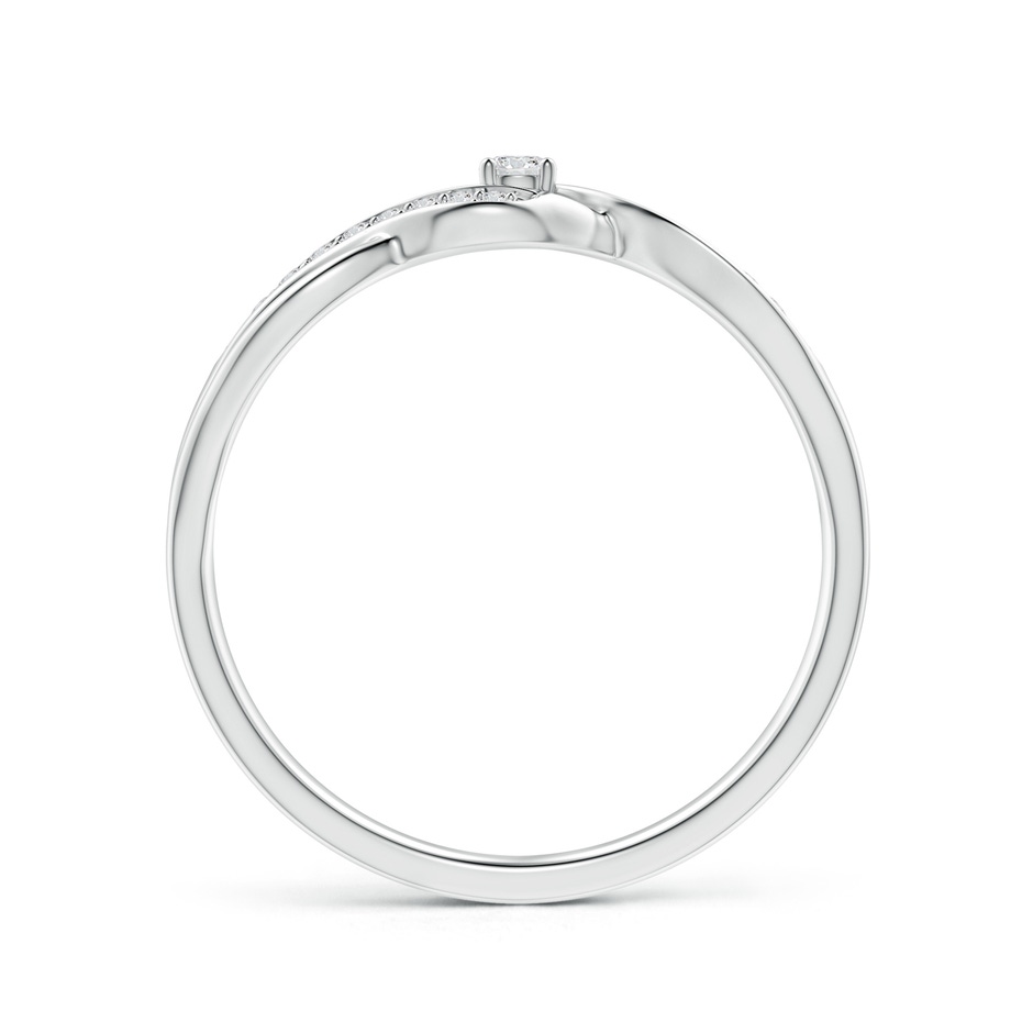 2.2mm HSI2 Solitaire Round Diamond Infinity Promise Ring in White Gold side 199