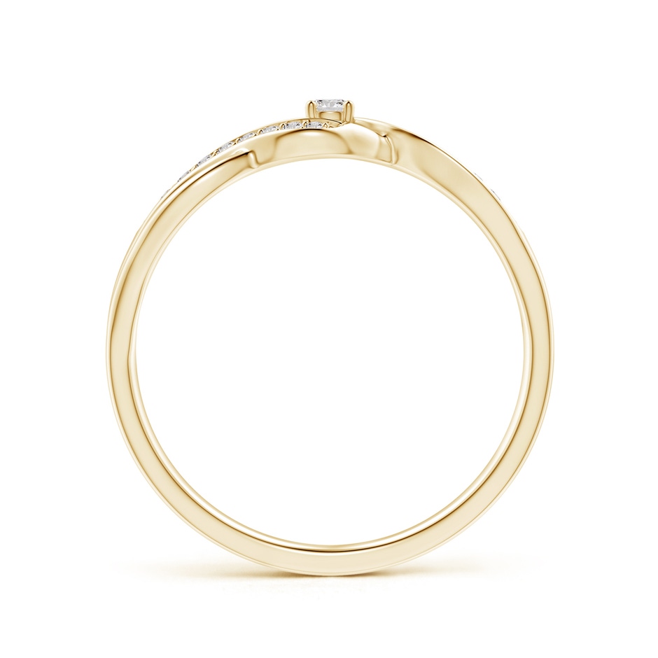 2.2mm IJI1I2 Solitaire Round Diamond Infinity Promise Ring in 9K Yellow Gold side 199