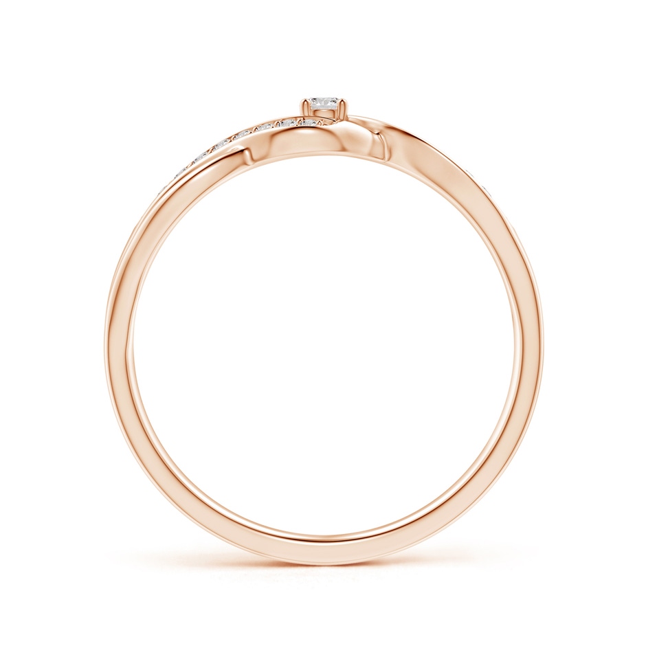 2.2mm IJI1I2 Solitaire Round Diamond Infinity Promise Ring in Rose Gold side 199