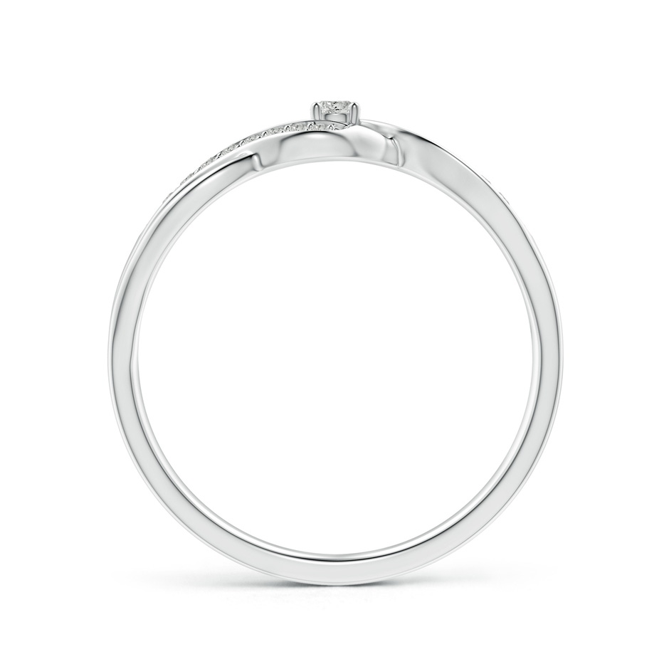 2.2mm KI3 Solitaire Round Diamond Infinity Promise Ring in 9K White Gold side 199