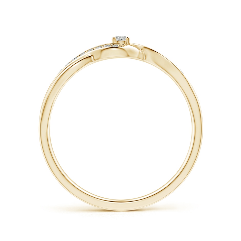 2.2mm KI3 Solitaire Round Diamond Infinity Promise Ring in Yellow Gold side 199