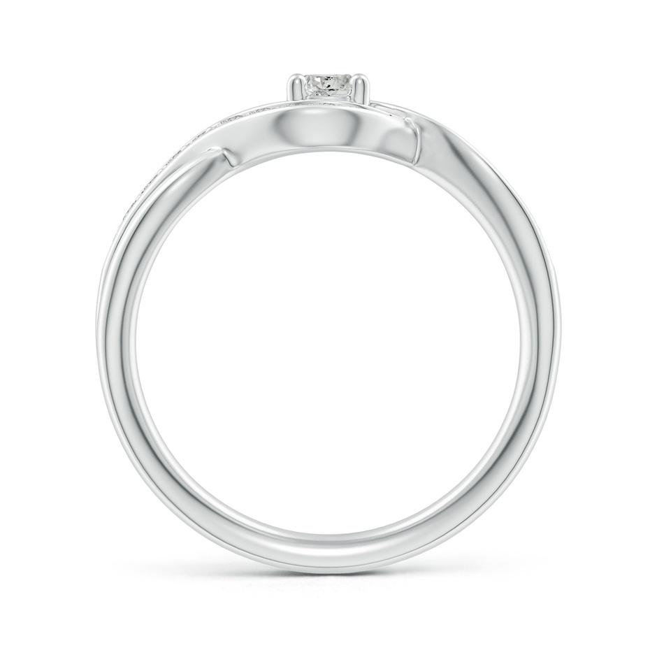 3.7mm KI3 Solitaire Round Diamond Infinity Promise Ring in White Gold side 199