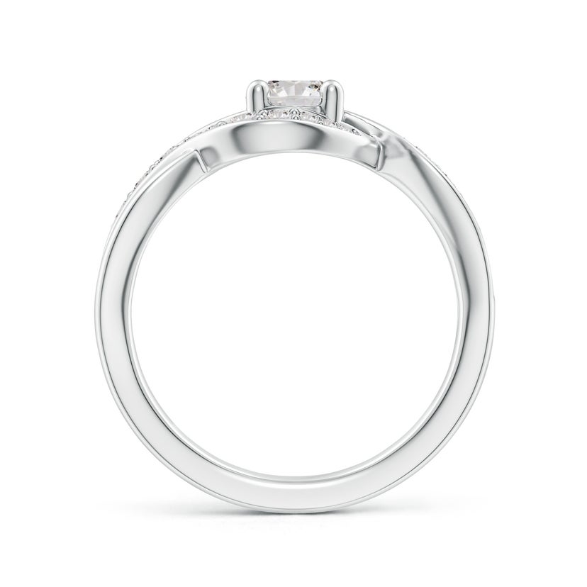 Solitaire Round Diamond Infinity Promise Ring
