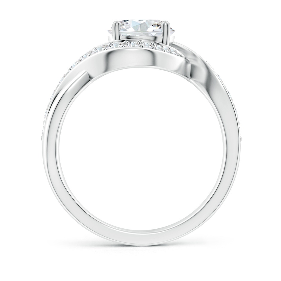 7mm GVS2 Solitaire Round Diamond Infinity Promise Ring in P950 Platinum side 199