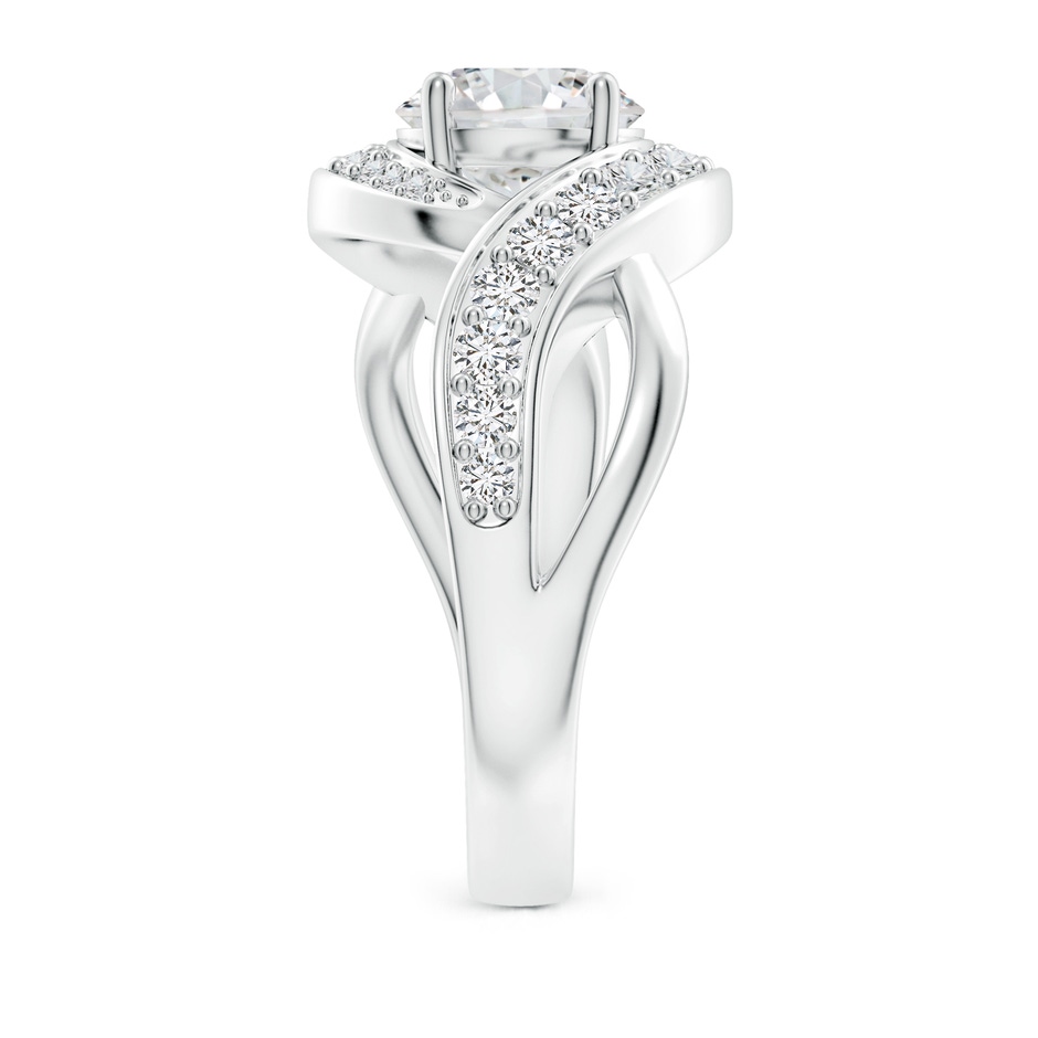 7mm HSI2 Solitaire Round Diamond Infinity Promise Ring in White Gold side 299