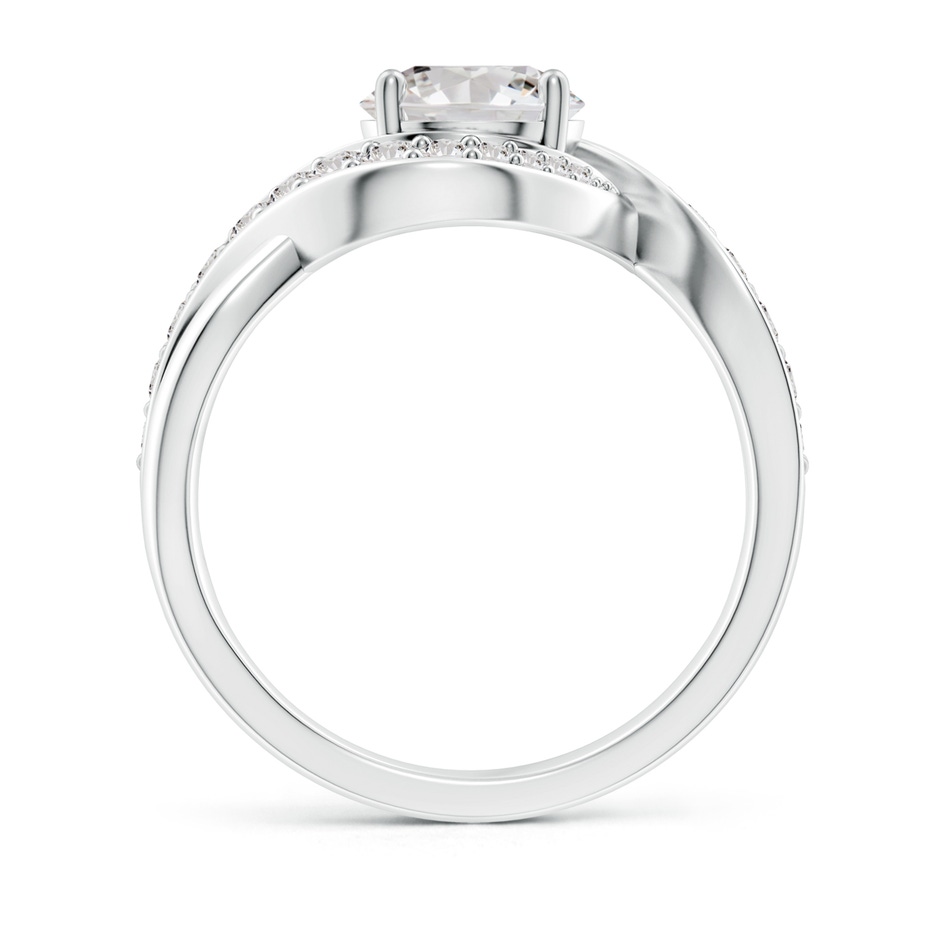 7mm IJI1I2 Solitaire Round Diamond Infinity Promise Ring in 9K White Gold side 199