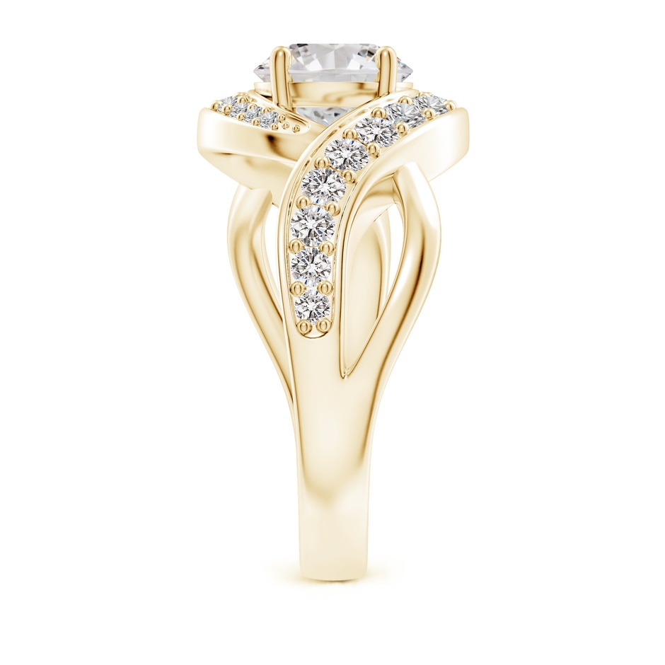 7mm IJI1I2 Solitaire Round Diamond Infinity Promise Ring in Yellow Gold side 299