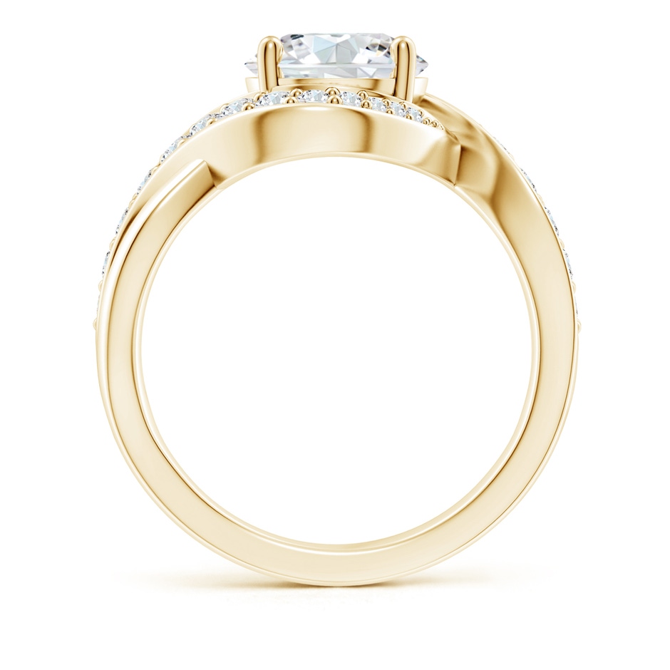 8.1mm GVS2 Solitaire Round Diamond Infinity Promise Ring in 18K Yellow Gold side 199
