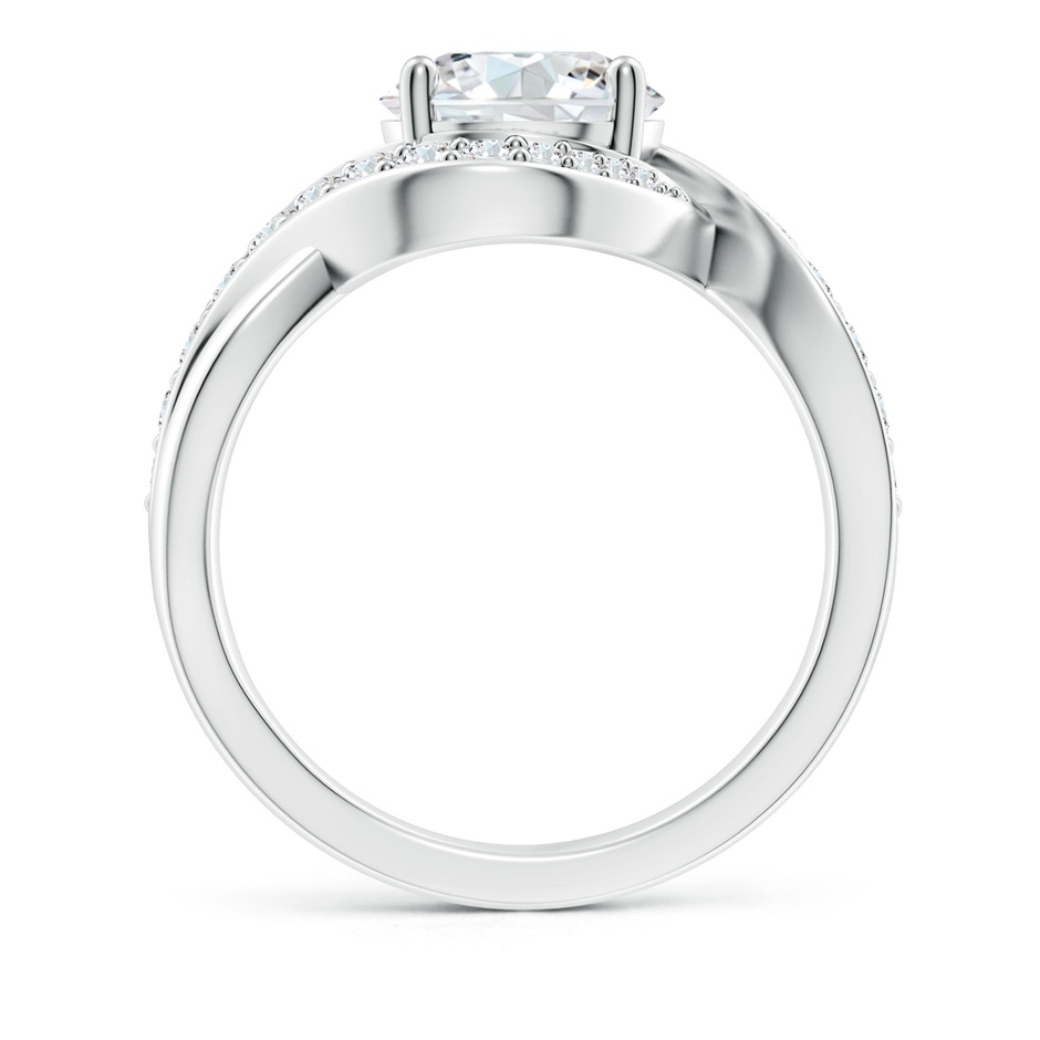 8.1mm GVS2 Solitaire Round Diamond Infinity Promise Ring in P950 Platinum side 199