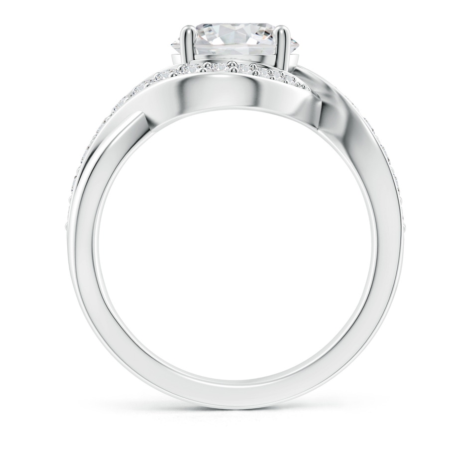 8.1mm HSI2 Solitaire Round Diamond Infinity Promise Ring in P950 Platinum side 199