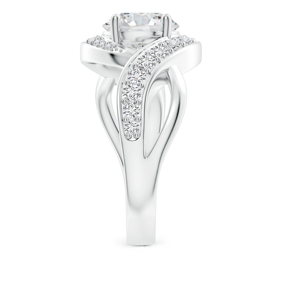 8.1mm HSI2 Solitaire Round Diamond Infinity Promise Ring in P950 Platinum side 299