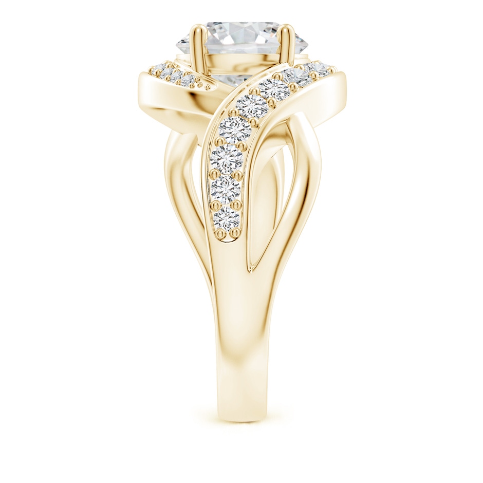 8.1mm HSI2 Solitaire Round Diamond Infinity Promise Ring in Yellow Gold side 299