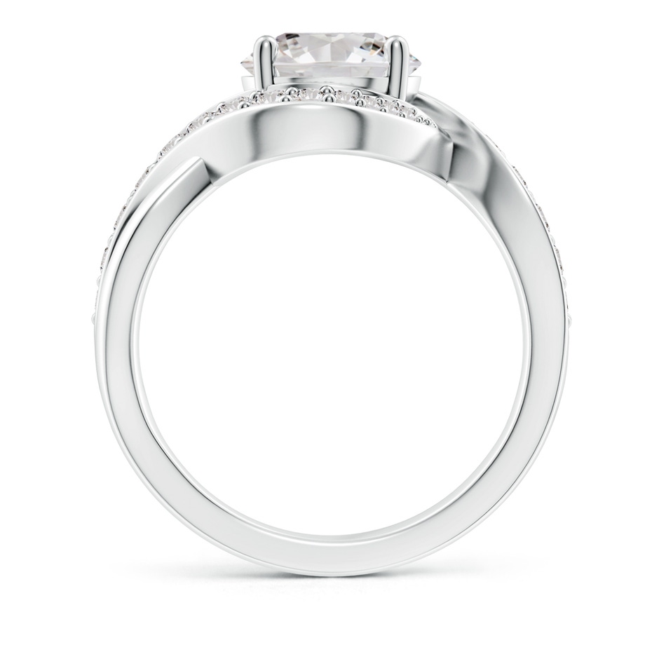 8.1mm IJI1I2 Solitaire Round Diamond Infinity Promise Ring in 18K White Gold side 199