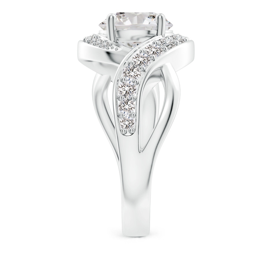 8.1mm IJI1I2 Solitaire Round Diamond Infinity Promise Ring in 18K White Gold side 299