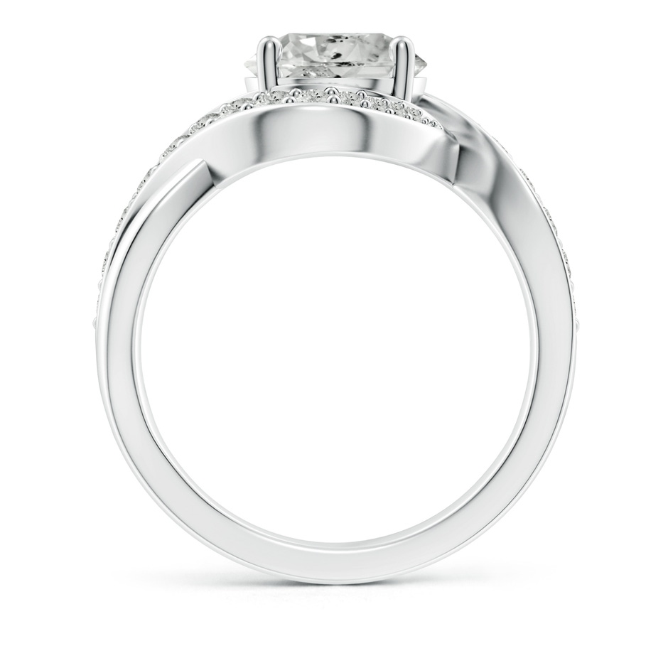 8.1mm KI3 Solitaire Round Diamond Infinity Promise Ring in 18K White Gold side 199