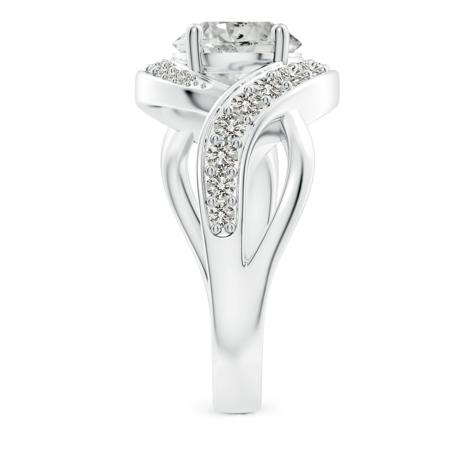 8.1mm KI3 Solitaire Round Diamond Infinity Promise Ring in 18K White Gold side 299