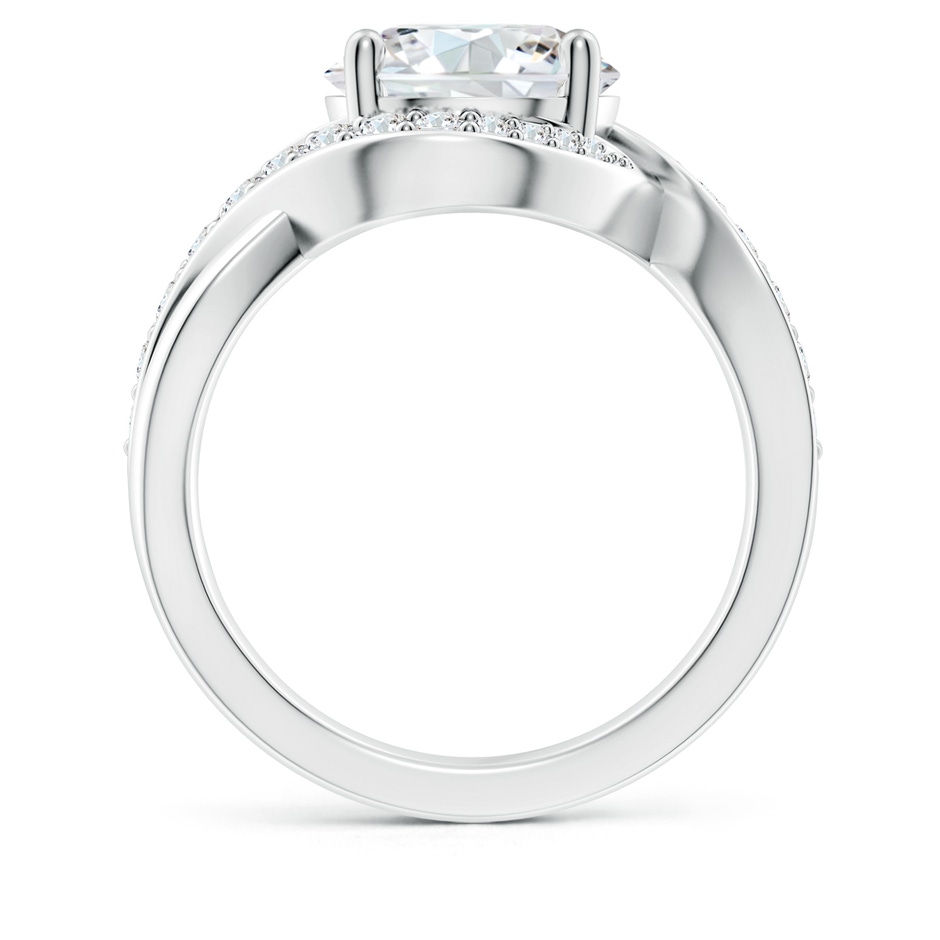 9.2mm GVS2 Solitaire Round Diamond Infinity Promise Ring in 9K White Gold side 199