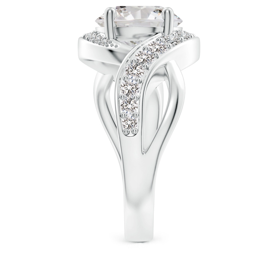 9.2mm IJI1I2 Solitaire Round Diamond Infinity Promise Ring in White Gold side 299