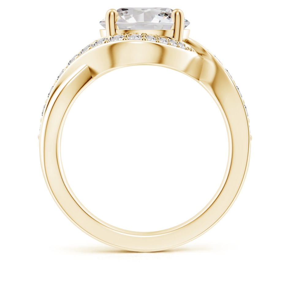 9.2mm IJI1I2 Solitaire Round Diamond Infinity Promise Ring in Yellow Gold side 199