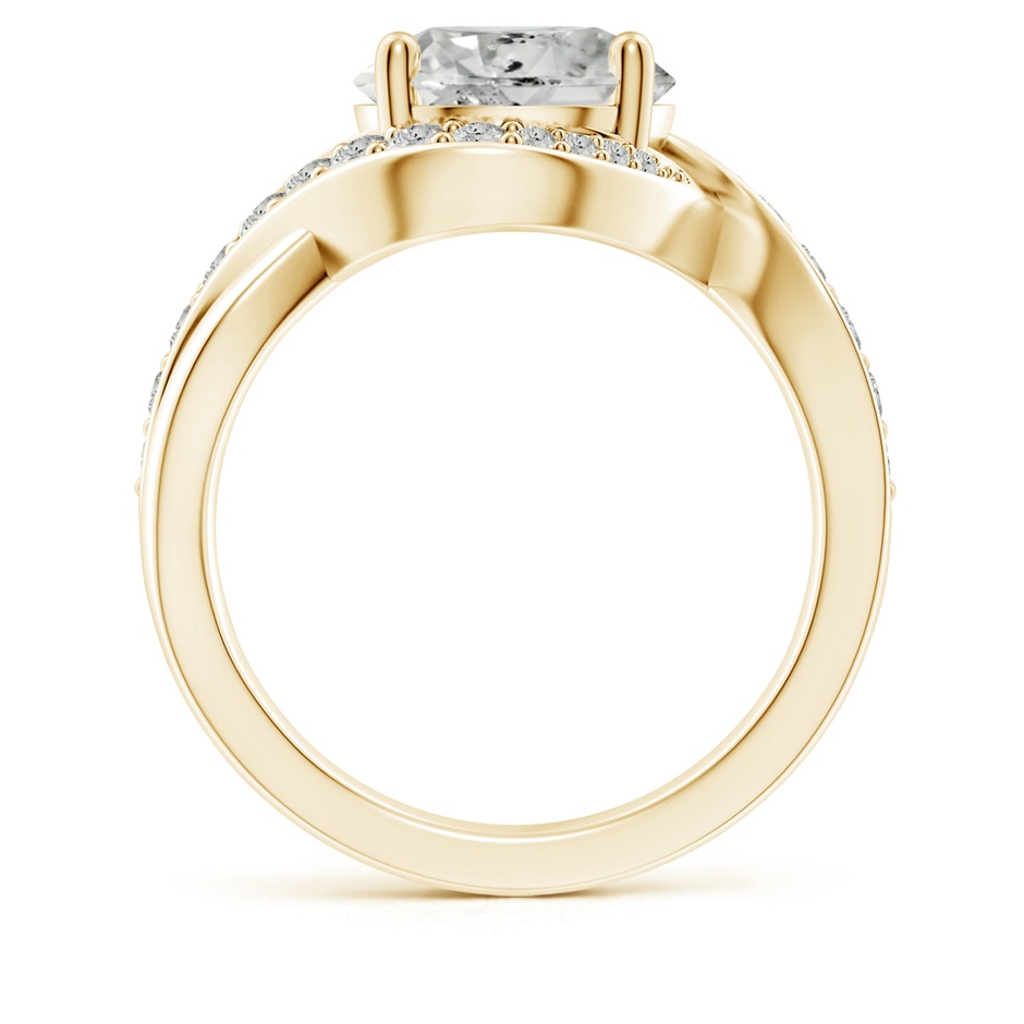9.2mm KI3 Solitaire Round Diamond Infinity Promise Ring in Yellow Gold side 199
