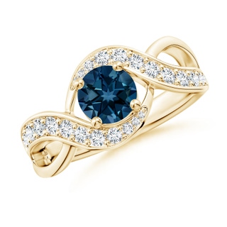 Round AAAA London Blue Topaz