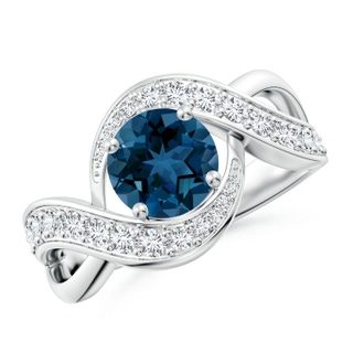 Round AAA London Blue Topaz