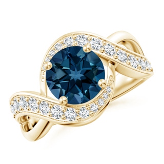 Round AAAA London Blue Topaz