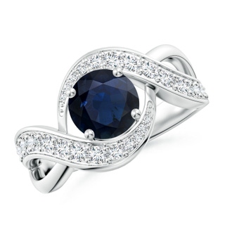 Round A Blue Sapphire