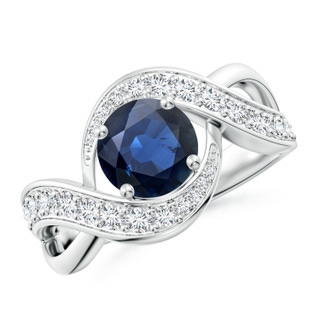 Round AA Blue Sapphire